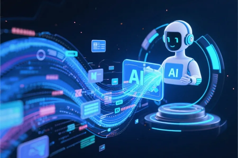 数据自动化与智能推送示意图